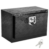 Understellskasse for lastebil, 24" x 14" x 16" Oppbevaringsboks for pickup, Robust verktøykasse i aluminium med diamantplate, lås og nøkler, Vanntett oppbevaringsboks for tilhengere med T-håndtakslås for lastebil, varebil, tilhenger