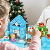 Magnetiske Klosser, 150 Delers Isbreslott Sett, Magnetiske Byggekuber for Barn, STEM Montessori Sensoriske Leker til Julegave, Konstruksjonsstabling Leke for Gutter og Jenter fra 3 år
