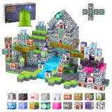 Magnetiske Klosser, 100 Delers Kirkegårdszombier Sett, Magnetiske Byggekuber for Barn, STEM Montessori Sensoriske Leker til Julegave, Konstruksjonsstabling Leke for Gutter og Jenter fra 3+ år