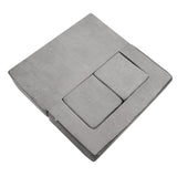 Barnesofa, 4 stk. modulær lekesofa for barn, småbarnssofa, sovesofa, barnesete, lekeromsmøbler, barneseksjonssofa med avtakbart trekk for jenter og gutter, grå