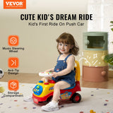 Sykkelbil for småbarn, 1-3 år, Ride Racer, Sitte-til-stå-leker for småbarn, Klassisk barnebil med musikkratt, Horn og oppbevaring under setet, Sykkelleke for gutter og jenter
