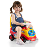 Sykkelbil for småbarn, 1-3 år, Ride Racer, Sitte-til-stå-leker for småbarn, Klassisk barnebil med musikkratt, Horn og oppbevaring under setet, Sykkelleke for gutter og jenter