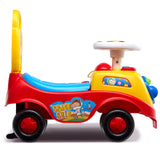 Sykkelbil for småbarn, 1-3 år, Ride Racer, Sitte-til-stå-leker for småbarn, Klassisk barnebil med musikkratt, Horn og oppbevaring under setet, Sykkelleke for gutter og jenter