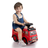Sykkelbil for småbarn, 1-3 år, Ride Racer, Sit-to-Stay småbarnsleke, Klassisk barnebil med musikkratt og oppbevaring under setet, Sykkelleke for gutter og jenter, Rød