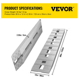 152,4 x 30,5 cm aluminiumsramper 2721,6 kg totalt Beavertail krokende 1 par 2 ramper