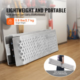 Bærbare lasteramper, 2 stk. 1200 x 215 mm, slitesterkt skurrampesett i aluminium med sklisikre hull, kompakt design og enkel oppbevaring, vektkapasitet 399,2 kg, for ATV, traktorer, gressklippere, vogner