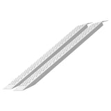 Bærbare lasteramper, 2 stk. 1200 x 215 mm, slitesterkt skurrampesett i aluminium med sklisikre hull, kompakt design og enkel oppbevaring, vektkapasitet 399,2 kg, for ATV, traktorer, gressklippere, vogner