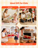 Montessori-aktivitetsbord for småbarn 1-3 år, 13-i-1 aktivitetsbord i tre, lekebord for gutter og jenter fra 6 måneder, flott bursdags-, jule- og barnegave