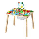Montessori-aktivitetsbord for småbarn 1-3 år, 13-i-1 aktivitetsbord i tre, lekebord for gutter og jenter fra 6 måneder, flott bursdags-, jule- og barnegave