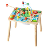 Montessori-aktivitetsbord for småbarn 1-3 år, 13-i-1 aktivitetsbord i tre, lekebord for gutter og jenter fra 6 måneder, flott bursdags-, jule- og barnegave
