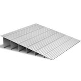 dørterskelrampe, 6 tommers stigning, terskelrampe i aluminiumslegering, nominell lastekapasitet på 800 lbs, handikapramper for hjemmetrapper for rullestoler, scootere, elektriske stoler, rullatorer, sykkel, trehjulssykkel