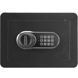 Safe, 0,5 kubikkfot hjemmesafe, stålsikkerhetssafe med digitalt tastatur og 2 nøkler, Veggmontert skap Safe Protect Cash, gull, smykker, dokumenter for hjemmet, hotell, 13,8 x 9,8 x 24,89 cm