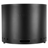 Smokeless Fire Pit Stove Bonfire 19,3 i Dia Trebrennende rustfritt stål